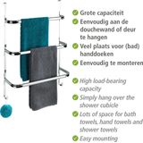 Wenko - Irpinia - Handdoekenrek - Chroom - 3 Ophangbeugels