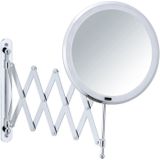 Make-upspiegel - 20 LED's - 5-voudige Vergroting - Telescopische Arm