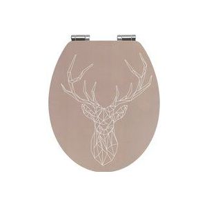 WENKO WC-Sitz Stag (1-St), MDF/Bambus, mit Absenkautomatik