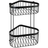 Classic Plus Black - Doucherek - Hoekvorm - Zwart - Staal