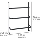 WENKO - Irpinia - Handdoekrek - Zwart - Staal