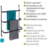 WENKO - Irpinia - Handdoekrek - Zwart - Staal