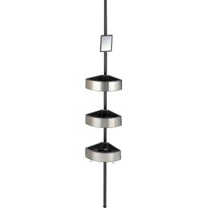 WENKO Teleskop-Duschregal Premium Big Black schwarz 27,5 x 20,0 x 70,0-260,0 cm