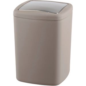 WENKO Barcelona Mülleimer 8,5 l taupe