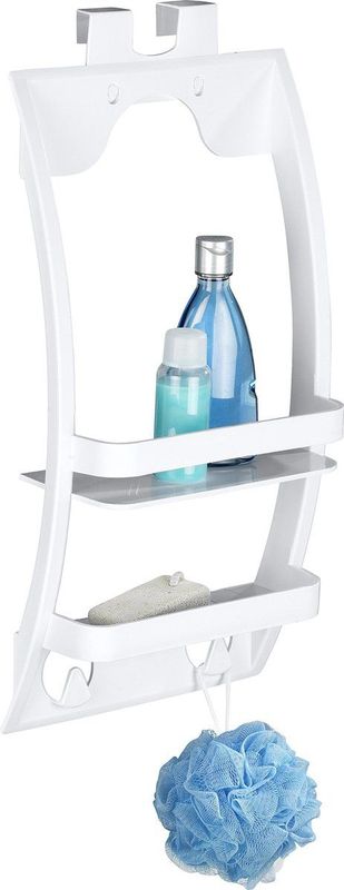 Doucherek - Wit - Kunststof - 2 Opbergvakken