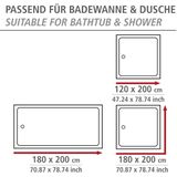 Douchegordijn - Ginkgo - 100% Polyester - Antibacterieel - Waterafstotend