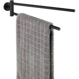 WENKO - Bosio - Handdoekhouder - Mat Zwart - RVS