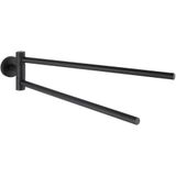 WENKO - Bosio - Handdoekhouder - Mat Zwart - RVS