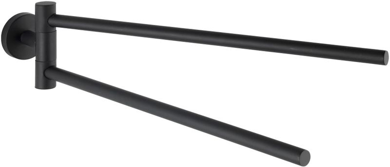 WENKO - Bosio - Handdoekhouder - Mat Zwart - RVS