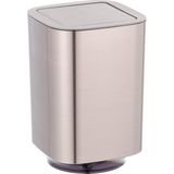 Cosmetica-emmer - Zilver - Kunststof - Met Kanteldeksel