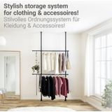 Herkules - Kledingstandaard - Zwart - Gepoeiercoat Staal