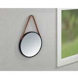 Wenko - Borrone - Wandspiegel - Zwart - Ø 30 cm