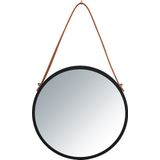 Wenko - Borrone - Wandspiegel - Zwart - Ø 30 cm