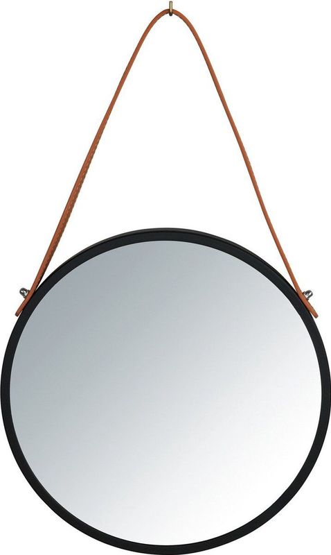 Wenko - Borrone - Wandspiegel - Zwart - Ø 30 cm