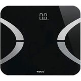 WENKO Analyseweegschaal - Zwart - Lichaamsvetweegschaal met Bluetooth