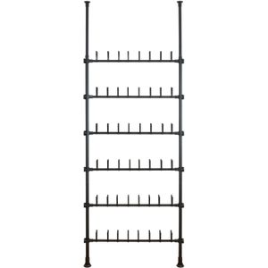 Herkules - Telescooprek - Zwart - Staal - Voor 48 Paar Schoenen