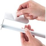 WENKO - Nio - Keukenrolhouder - Wit - Ruimtebesparend - Bevestigen Zonder Boren