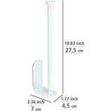 WENKO - Nio - Keukenrolhouder - Wit - Ruimtebesparend - Bevestigen Zonder Boren