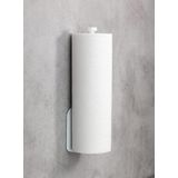 WENKO - Nio - Keukenrolhouder - Wit - Ruimtebesparend - Bevestigen Zonder Boren