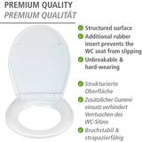 Toiletbril Ocean Life, antibacteriële wc-bril met snelbevestiging van roestvrij staal
