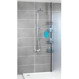 WENKO - Dolcedo - Telescopisch Doucherek - Zwart - RVS