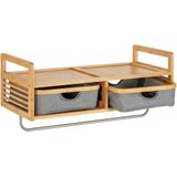 WENKO Wandgarderobe Bahari 62222800 braun Holz 1 Haken 67,0 x 30,0 cm