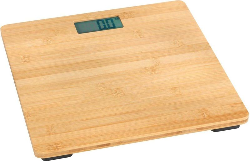 WENKO - Pèse-personnes - Bambou - LCD - Capaciteit 180 kg