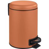 Wenko - Leman - Cosmetica Pedaalemmer - Terracotta - Staal