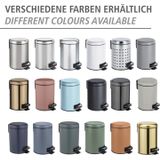 Wenko - Leman - Cosmetica Pedaalemmer - Terracotta - Staal