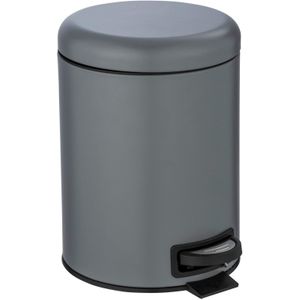 WENKO Leman Kosmetikeimer 5,0 l grau