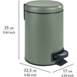 Leman - Cosmetica Pedaalemmer - Donkergroen - Staal - 1x