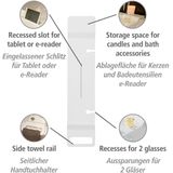 WENKO Badbrug Matera 94x20cm wit - Badplank - Badrek