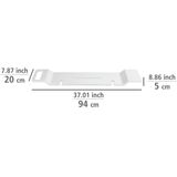 WENKO Badbrug Matera 94x20cm wit - Badplank - Badrek