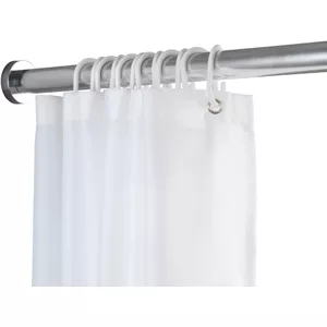 1 stuk douchegordijnstang zonder boren, gordijnroede zonder boren, verstelbaar, telescoopstang voor kast, badkamer, balkon, douchegordijn, 48-70 cm