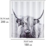 Yak - Himalaya Douchegordijn - Waterafstotend - 180 x 200 cm