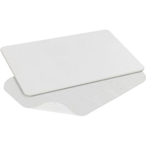 WENKO Simi badmat van diatomeeënaarde, hygiënische saunamat, antislip, natuurlijk en duurzaam, met waterabsorberende eigenschappen, sneldrogend, 60 x 39 cm, wit