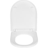 WENKO Wc-bril Exclusive Nr. 3, toiletbril met softclosemechanisme, past op Villeroy & Boch O.novo en gangbare toiletten van keramiek, wc-deksel van antibacterieel Duroplast, 36,5 × 45 cm, wit mat