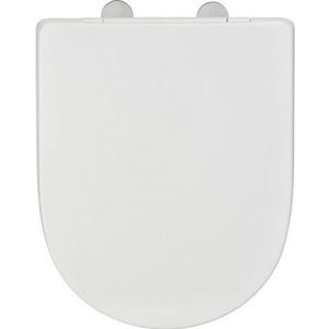 WENKO Wc-bril Exclusive Nr. 3, toiletbril met softclosemechanisme, past op Villeroy & Boch O.novo en gangbare toiletten van keramiek, wc-deksel van antibacterieel Duroplast, 36,5 × 45 cm, wit mat