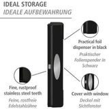 WENKO - Foliesnijder - Zwart - Kunststof - Roestvrijstalen Lemmet