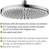 Regendouche Ultimate Shower chroom/wit Ø 25 cm