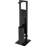 Wenko - Rivalta - Toiletset - Mat Zwart - Gelakt Staal - Veiligheidsglas