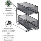 WENKO - Gioma - Keukenrek - Zwart - Hout - Eenvoudige Montage