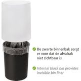 WENKO - Atri - Afvalemmer - Wit - 6 Liter met Swingdeksel en Binnenemmer