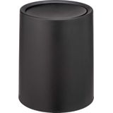 Atri - Afvalbak - Mat Zwart - 6 Liter - Swingdeksel