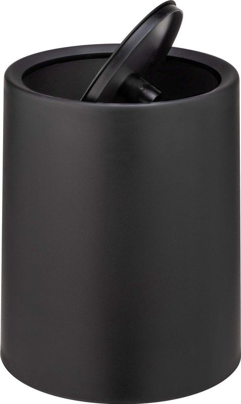 Atri - Afvalbak - Mat Zwart - 6 Liter - Swingdeksel