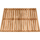 WENKO - Badrooster Indoor & Outdoor - Acacia - Doucherooster - 55 x 55 cm - Antislip-onderzijde