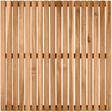 WENKO - Badrooster Indoor & Outdoor - Acacia - Doucherooster - 55 x 55 cm - Antislip-onderzijde