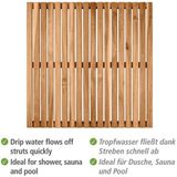 WENKO - Badrooster Indoor & Outdoor - Acacia - Doucherooster - 55 x 55 cm - Antislip-onderzijde