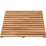 WENKO - Badrooster Indoor & Outdoor - Acacia - Doucherooster - 55 x 55 cm - Antislip-onderzijde