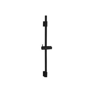 WENKO Douchestang Classic, glijstang met houder voor handdouche voor douche of badkuip van roestvrij staal, met verschuifbare wandhouder, afmetingen (B/D × H) Ø 2,2 × 70 cm, zwart